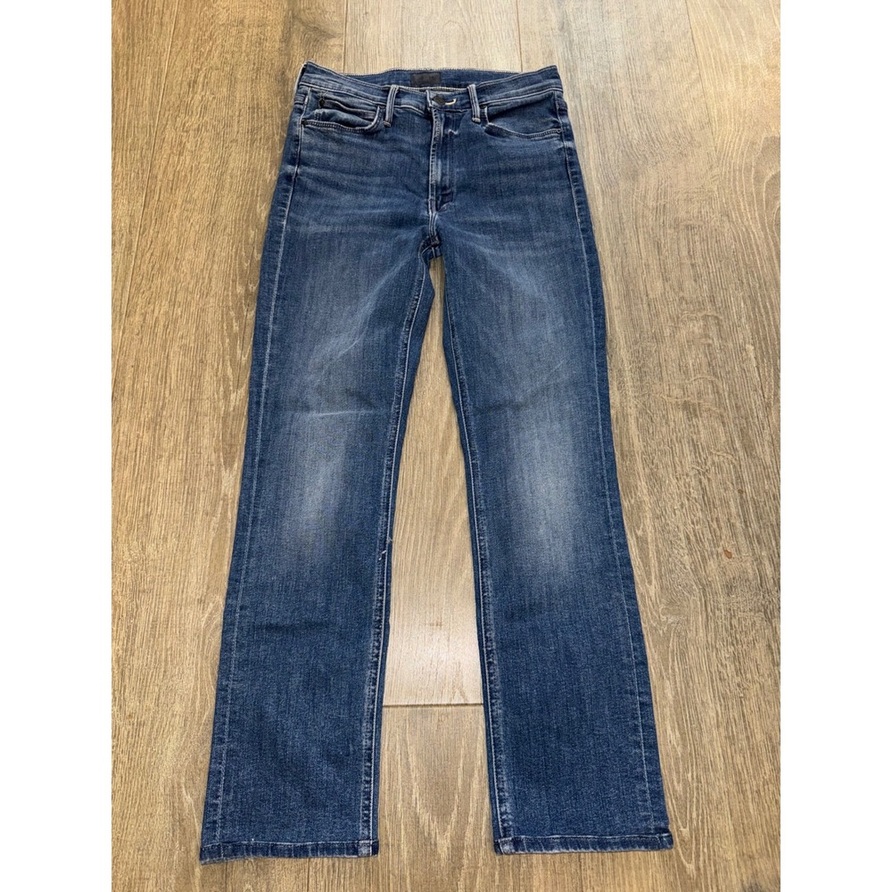 Mother The Mid Rise Dazzler Ankle Jeans Wish On A Star Blue Size 26